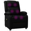 Massage Chair Black Faux Leather