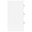 Sideboards 2 pcs High Gloss White Engineered Wood