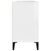 Sink Cabinet High Gloss White 80x33x60 cm Engineered Wood