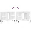 Sink Cabinet High Gloss White 80x33x60 cm Engineered Wood