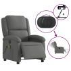 Electric Massage Recliner Chair Dark Grey Fabric