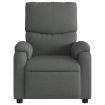Electric Massage Recliner Chair Dark Grey Fabric