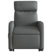 Stand up Massage Recliner Chair Dark Grey Fabric