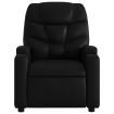 Massage Recliner Chair Black Faux Leather