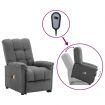 Stand up Massage Chair Light Grey Fabric