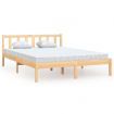 Bed Frame Solid Wood Pine 153x203 cm Queen Size