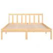 Bed Frame Solid Wood Pine 153x203 cm Queen Size