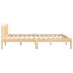 Bed Frame Solid Wood Pine 153x203 cm Queen Size
