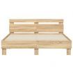 Bed Frame with Headboard Sonoma Oak 150x200 cm Engineered Wood