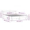 Bed Frame with Headboard Sonoma Oak 150x200 cm Engineered Wood