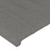 Headboard with Ears Dark Grey 83x23x118/128 cm Fabric