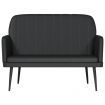 Bench Black 107x80x81 cm Faux Leather