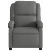 Massage Recliner Chair Dark Grey Fabric