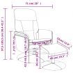 Massage Recliner Chair with Footstool Dark Grey Velvet