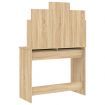 Dressing Table with Mirror Sonoma Oak 96x39x142 cm