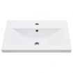 Bathroom Washbasin Frame with Built-in Basin Black Iron