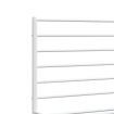 Metal Bed Frame with Headboard and Footboard White 183x203 cm King