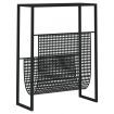 Magazine Rack Black 35x15x45 cm Steel