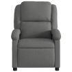 Massage Recliner Chair Dark Grey Fabric
