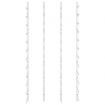 Wall Mounted Wine Rack for 24 Bottles 2 pcs White Iron