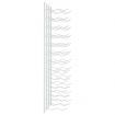 Wall Mounted Wine Rack for 24 Bottles 2 pcs White Iron