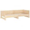 Pull-out Day Bed Solid Wood Pine 2x(92x187) cm Single Size