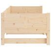 Pull-out Day Bed Solid Wood Pine 2x(92x187) cm Single Size