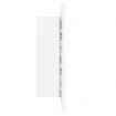 LED Bathroom Mirror Cabinet White 60x12x45 cm Acrylic