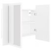 LED Bathroom Mirror Cabinet White 60x12x45 cm Acrylic