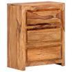 Drawer Cabinet 60x33x75 cm Solid Wood Acacia