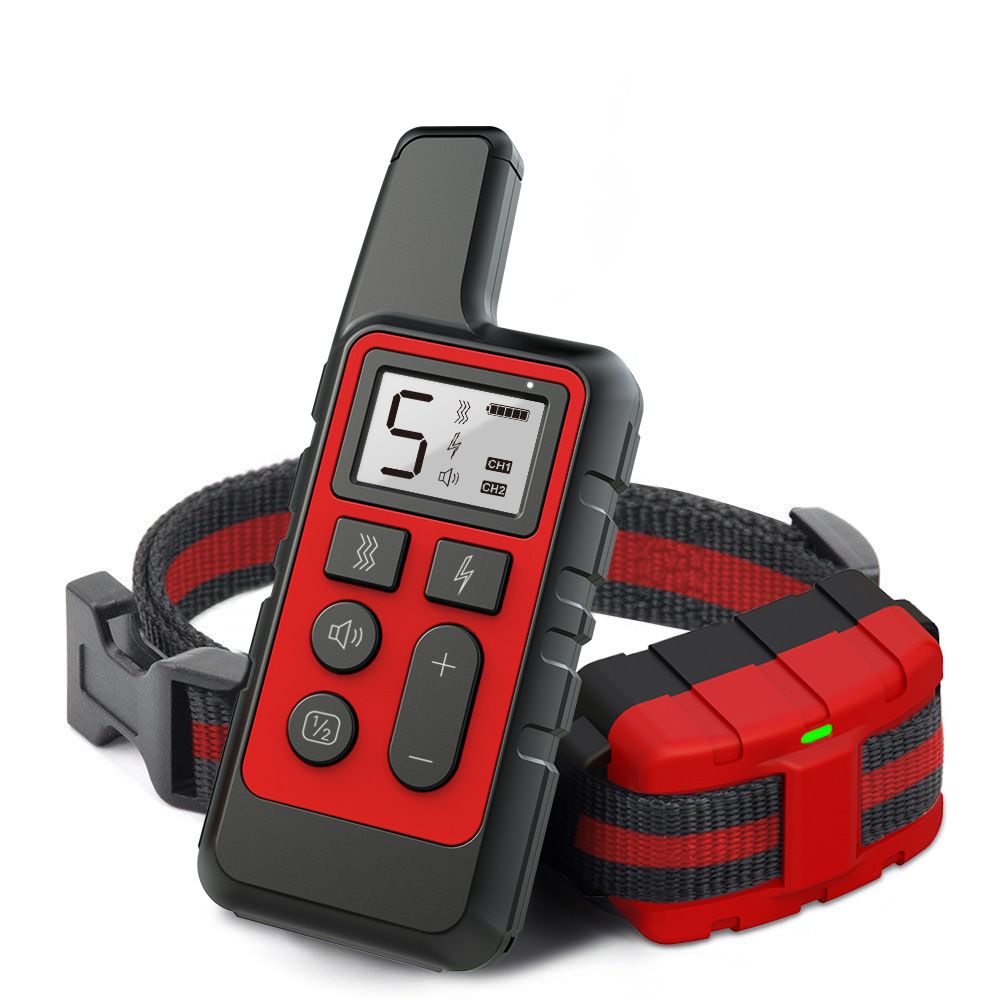 Dog Training Collar with Remote, Dog Bark Collar with Beep Vibration and Shock,Rechargeable Electric Dog Training Collar for Large Medium Small Dogs