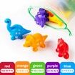 Dino ABC Matching Letters Learning  13 PCS Double-Sided Fine Motor Toy,Alphabet Match Game for Kids, Preschool Educational Montessori Toys Gifts