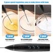 Milk Frother Handheld Rechargeable Foam Maker for Lattes,Electric 3 Whisks Drink Mixer for Bulletproof Coffee(Black)