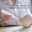 Milk Frother Handheld Rechargeable Foam Maker for Lattes,Electric 3 Whisks Drink Mixer for Bulletproof Coffee (White)