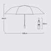 Wood Handle Smart 12 Ribs Umbrella Automatic Open Windproof Design Stylish and Sturdy Strong Resistance Storms