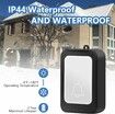 Loud Flash Doorbell, Wireless Doorbells for the Elderly, Hearing Impaired People, Pregnant Women (Black)