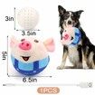 Interactive Dog Toys, Jumping Squeaky Dog Toys Music Modes, Rechargeable Moving Dog Chew Toys(Blue)