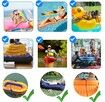 Electric Air Mattress Pump Rechargeable Portable Mini Inflator/Deflator Pumps for Camping,Inflatable Cushions,Swimming Ring Pool Toys,with 3 Nozzles