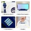 (Blue)Karaoke Machine for Kids, Portable Singing Machine Karaoke Toys with 2 Microphone,Party Favor Birthday Gifts for Toddlers Boys And Girls