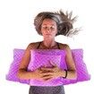 Mastectomy Pillow for Post-Surgery Recovery Essential Gift with Seatbelt Protection in Purple