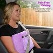 Mastectomy Pillow for Post-Surgery Recovery Essential Gift with Seatbelt Protection in Purple