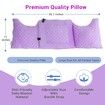 Mastectomy Pillow for Post-Surgery Recovery Essential Gift with Seatbelt Protection in Purple