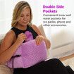 Mastectomy Pillow for Post-Surgery Recovery Essential Gift with Seatbelt Protection in Purple