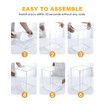 10pcs Shoe Storage Boxes Plastic Large Clear Stackable Organiser Bins Containers Sneaker Display Cases Organizer with Lids