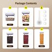 8PCS Storage Containers Plastic Pantry Kitchen Airtight Pop Up Clear Food Tea Coffee Cereal Sugar BPA Free Organiser Canisters