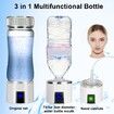 3 in 1 Hydrogen Water Bottle,Portable Hydrogen Water Bottle Generator,Rechargeable Hydrogen Water Ionizer Machine for Home Office Travel,1500/3000PPB