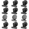 12Pack Fridge Magnets Refrigerator Magnets Magnetic Clips Heavy Duty Detailed List Display Fasteners on Home & Kitchen (Black)