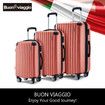 3Pcs Suitcase Luggage Set Expandable Hard Shell Carry On Travel Trolley Lightweight Cabin TSA Lock 2 Covers Rose Gold