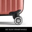 3Pcs Suitcase Luggage Set Expandable Hard Shell Carry On Travel Trolley Lightweight Cabin TSA Lock 2 Covers Rose Gold