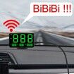Universal GPS HUD Speedometer C80 Digital Display GPS Head Up Dispaly Speedometer Car Truck Odometer 4.5in Large Screen with Over Speed Warning MPH Fatigue Driving Alarm